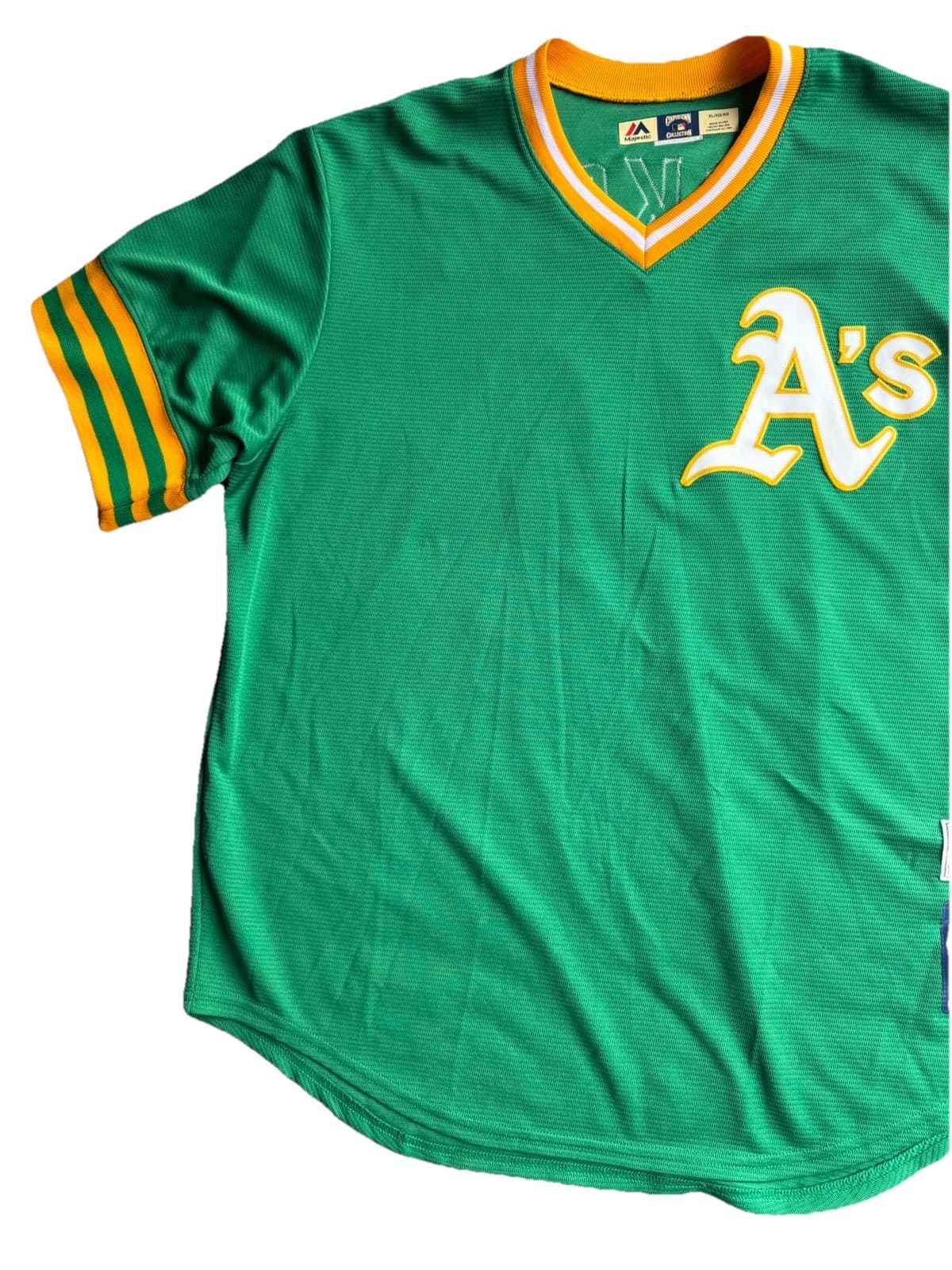 Oakland A’s Reggie Jackson #9 Majestic Cooperstown Collection Jersey Size XL - Thumbnail 15