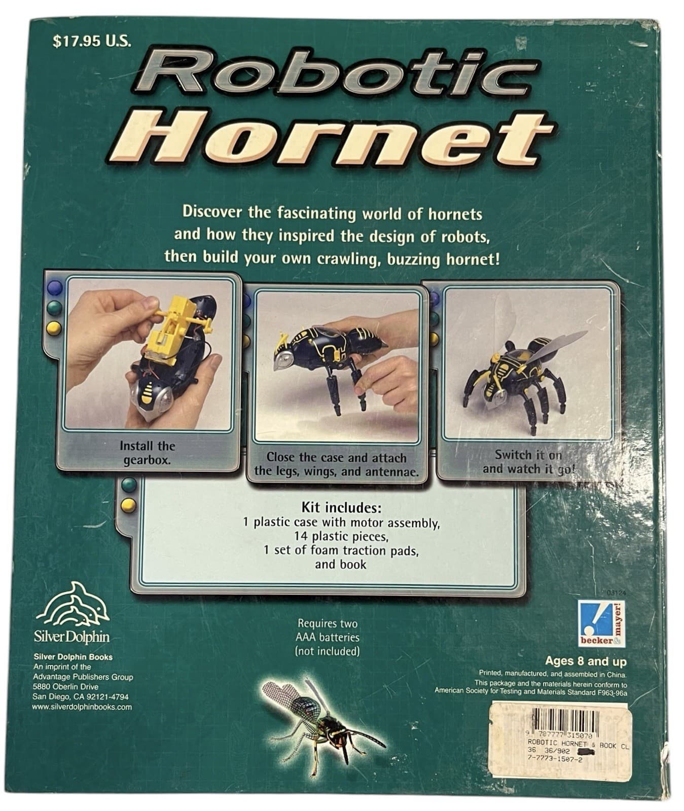 ROBOTIC HORNET by Clive Gifford Build It Yourself Kit Without Book - Thumbnail 2