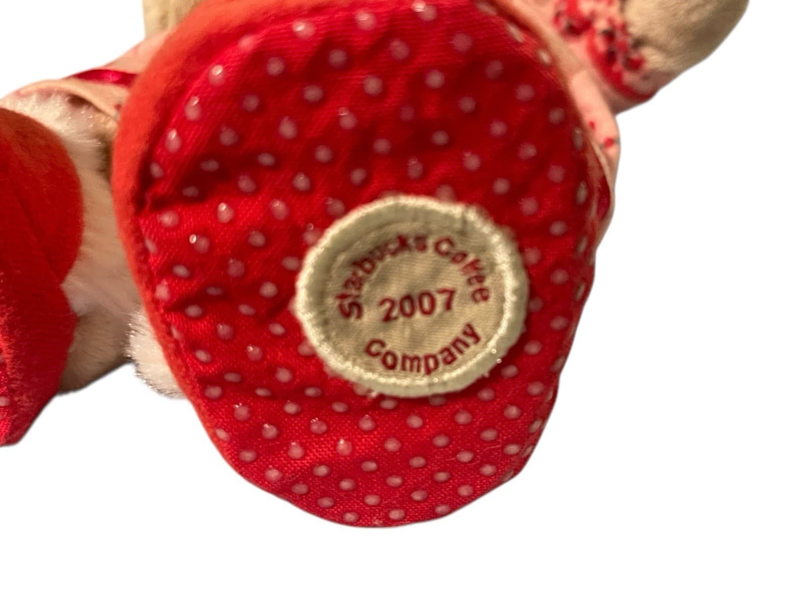 2007 Starbucks Holiday Bearista Girl Pj’s Slippers Bow Teddy Bear Tags Pajamas - Thumbnail 2