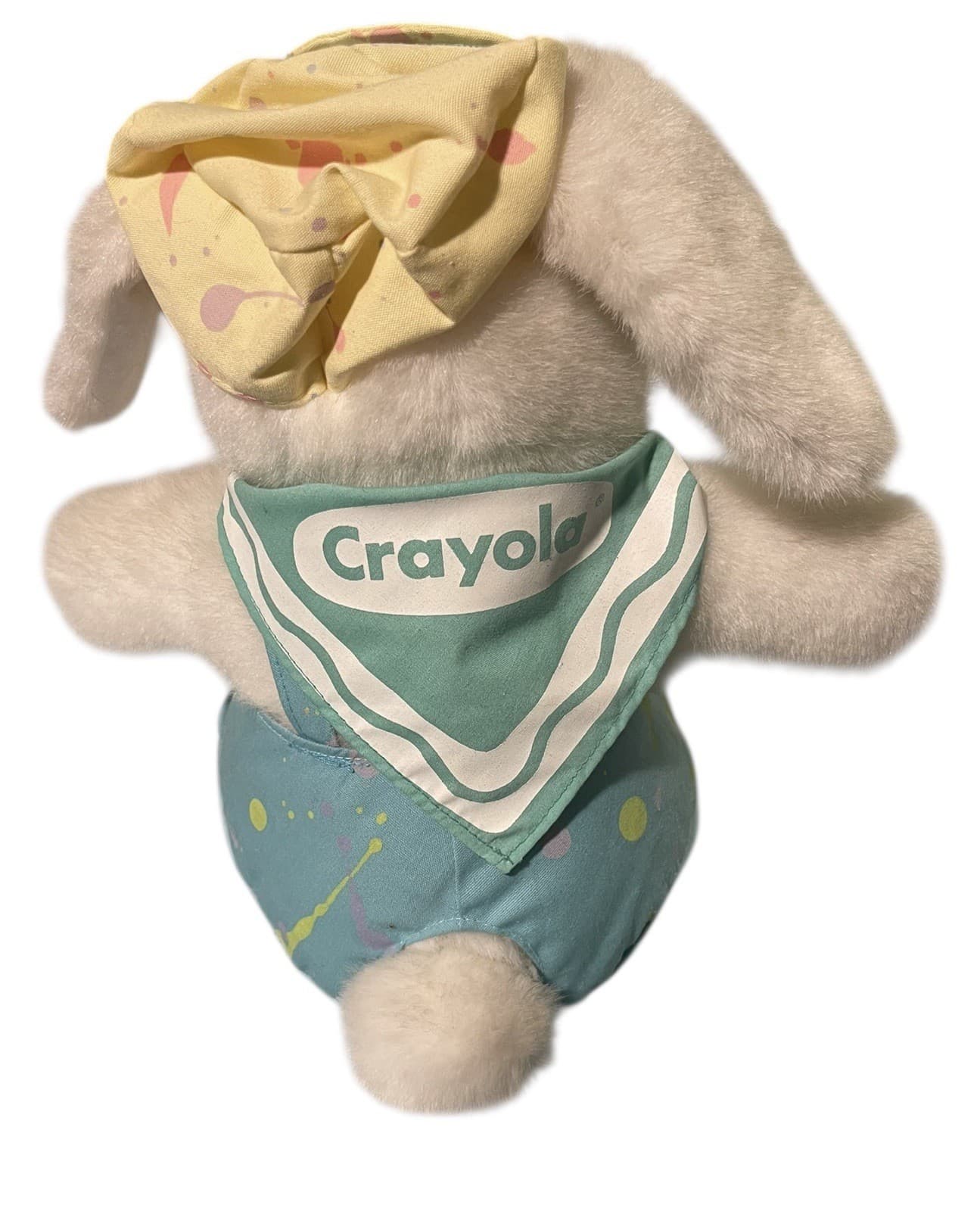 Crayola Bunny Plush Rabbit Artist Art Overall Paint Drop Stuffed Animal Hallmark - Thumbnail 3