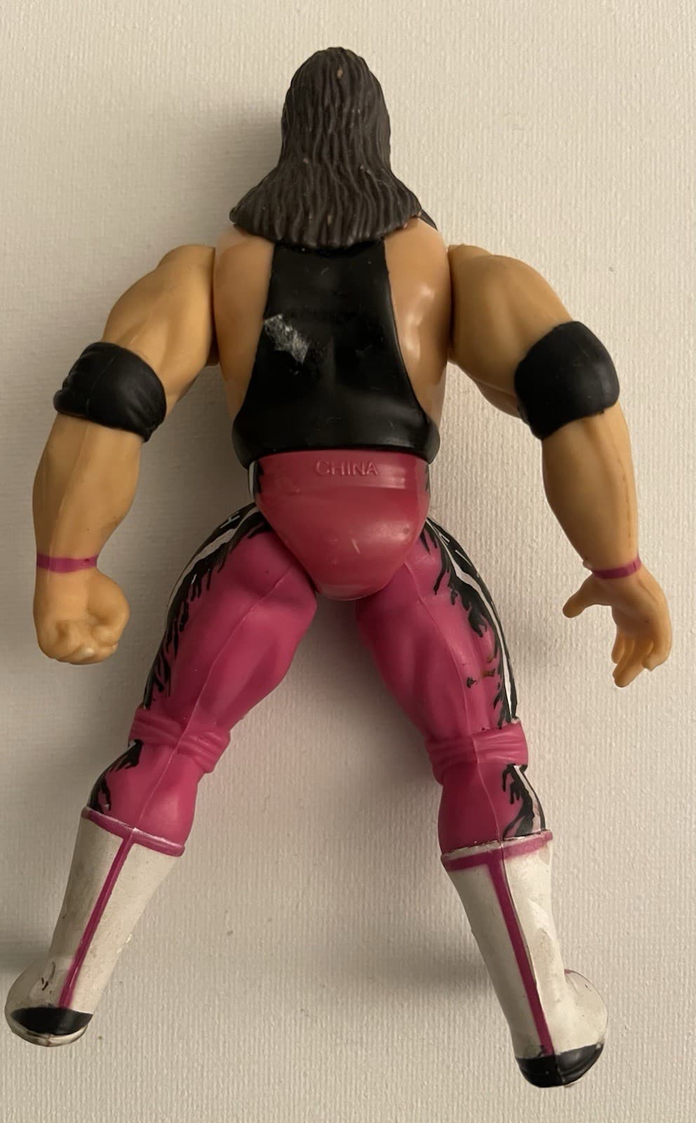 VTG WWF WWE Bret The Hitman Hart Figure 1996 Works Well Nice Condition - Thumbnail 3