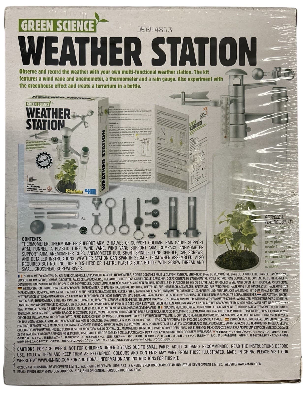 NEW Green Science Weather Station Kidz Labs 4M Terrarium Homeschool Cyber School - Thumbnail 2