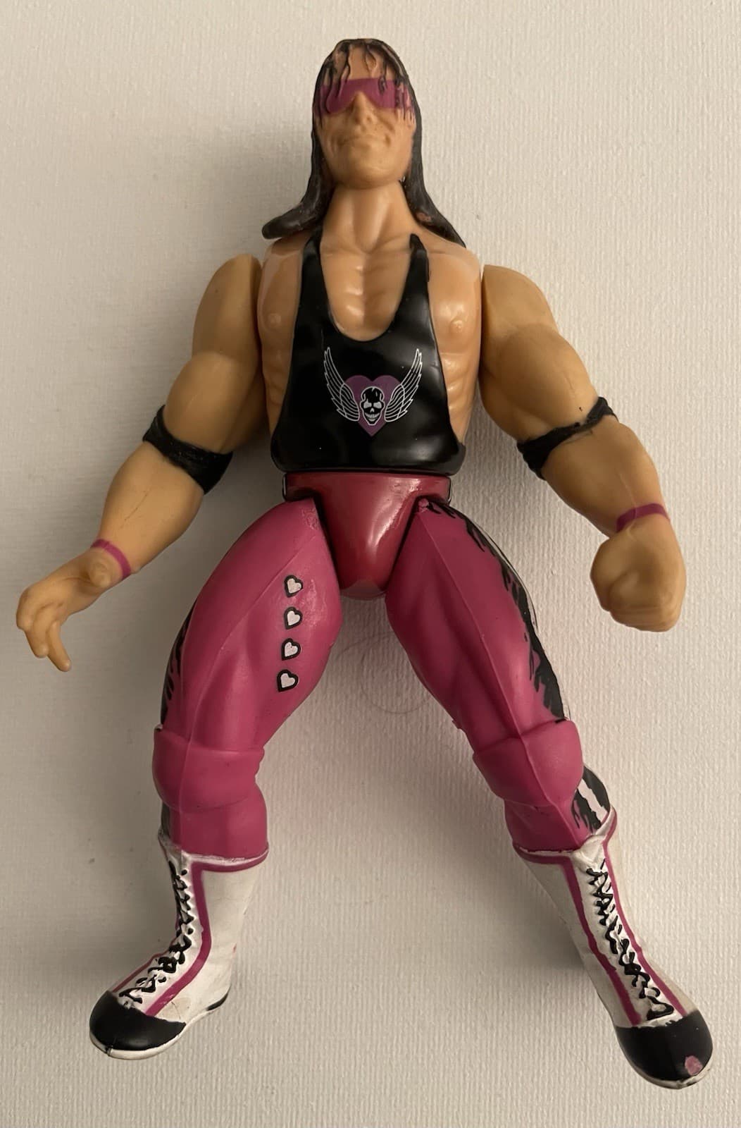 VTG WWF WWE Bret The Hitman Hart Figure 1996 Works Well Nice Condition