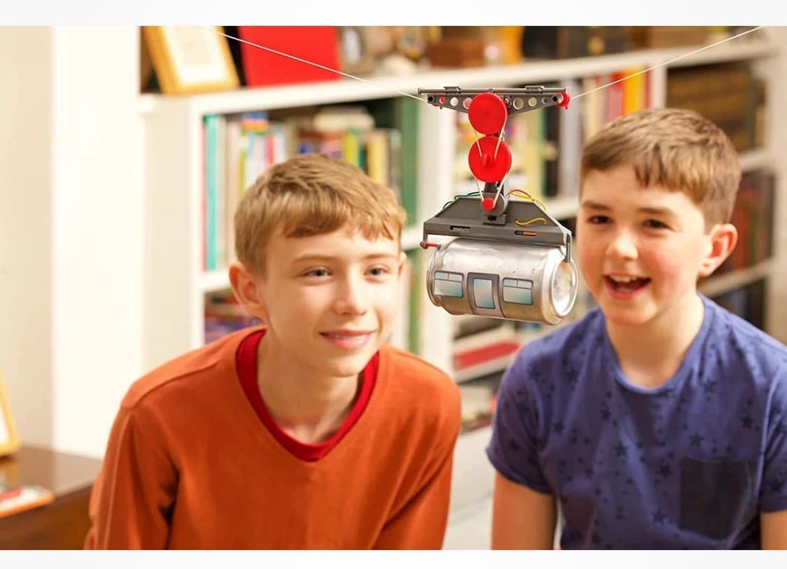 Tin Can Cable Car Mechanics Kit 4M NEW SEALED Recycling Project Fun Discovery - Thumbnail 5