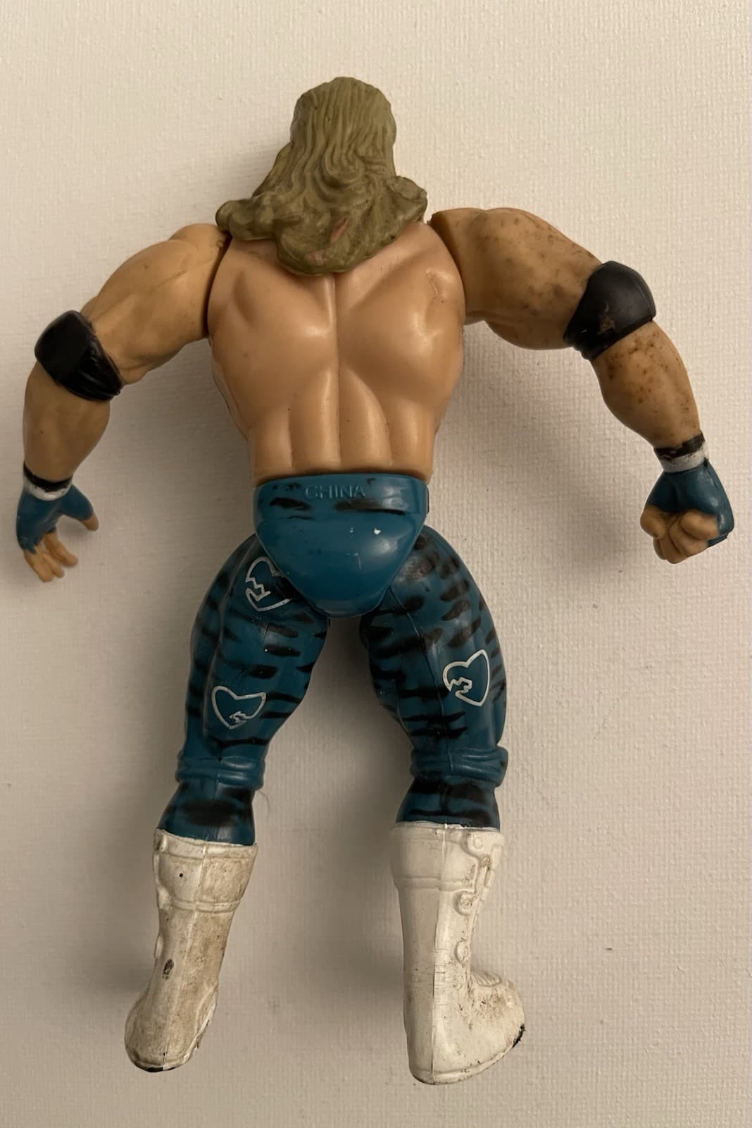 WWF Superstars Series 3 blue Shawn Michaels Jakks Action Figure 1996 - Thumbnail 3