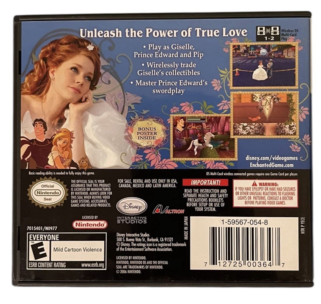 Walt Disney Enchanted for Nintendo DS - CIB Complete W/manual - Thumbnail 3