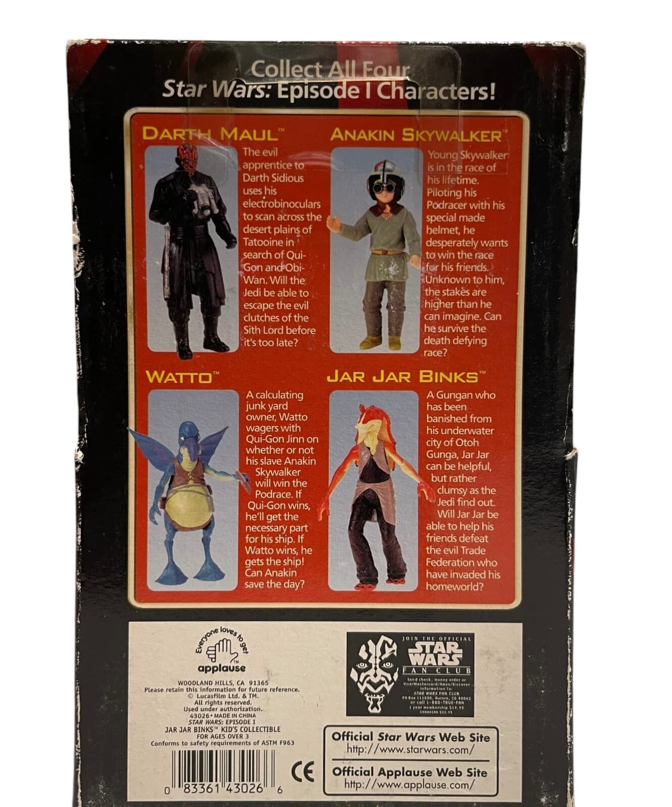 Star Wars Episode 1 Jar Jar Binks Kids Collection Action Figure 43026 - Thumbnail 2