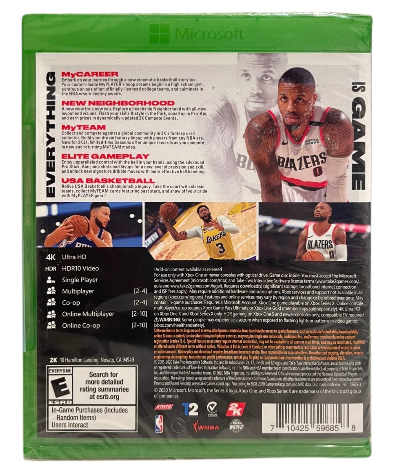NBA 2K21 Lallard - Microsoft Xbox One 4K Ultra HD Video Game - Thumbnail 2
