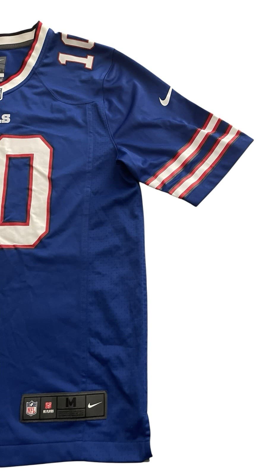 Buffalo Bills Mitchell Trubisky #10 Nike Men's Blue On-Field NFL Game Jersey M - Thumbnail 3
