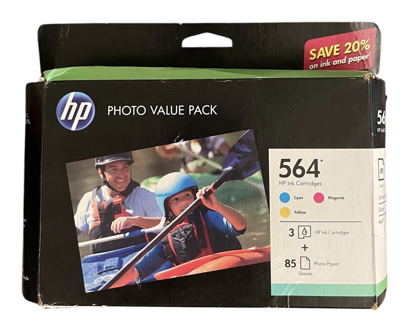 HP Photo Value Pack 3x Ink 564 Cartridges 85 Sheets Photo Paper CG925AN