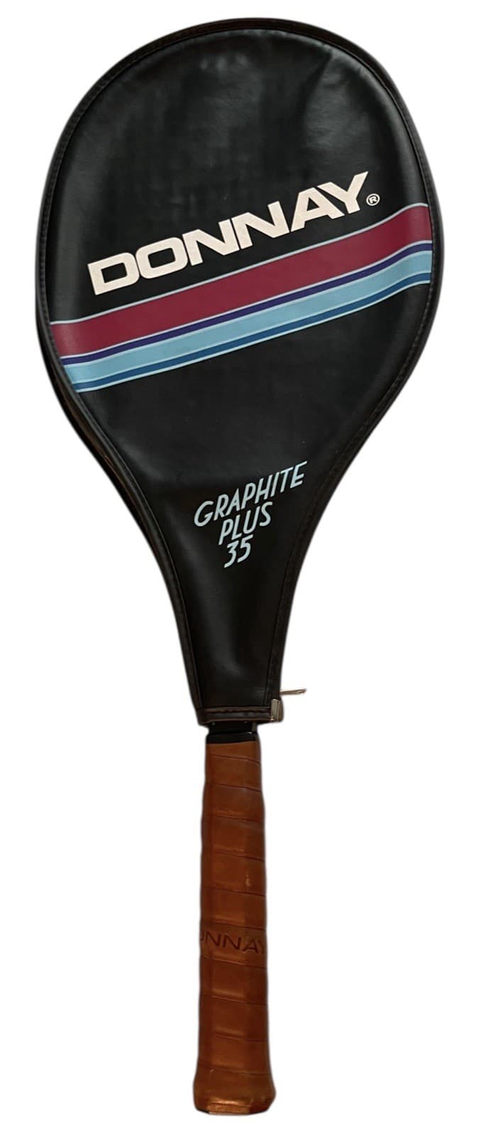 Donnay Graphite Composite Plus 35 Light 5 Tennis Racquet Black Made In Belgium. - Thumbnail 2
