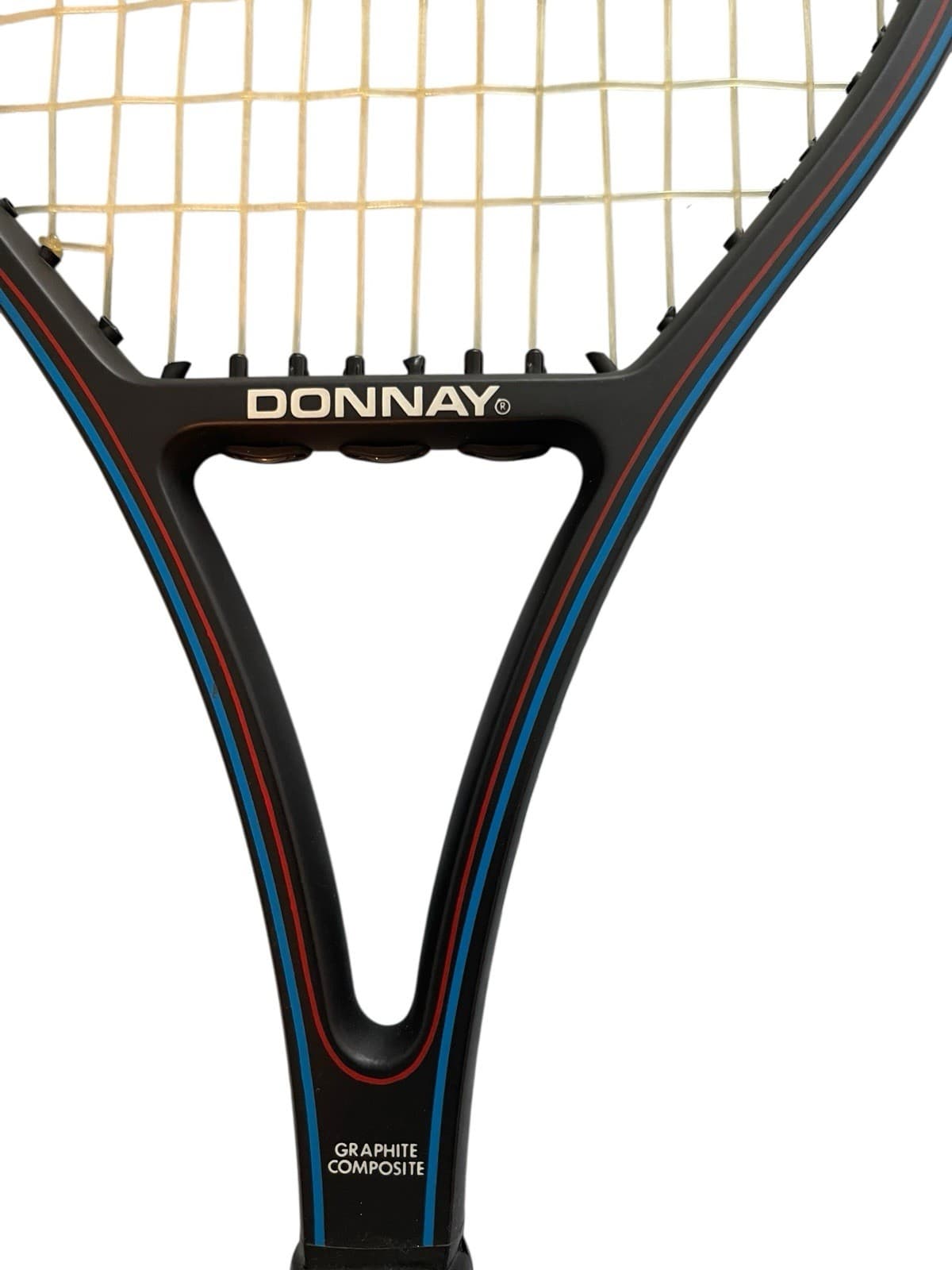 Donnay Graphite Composite Plus 35 Light 5 Tennis Racquet Black Made In Belgium. - Thumbnail 8