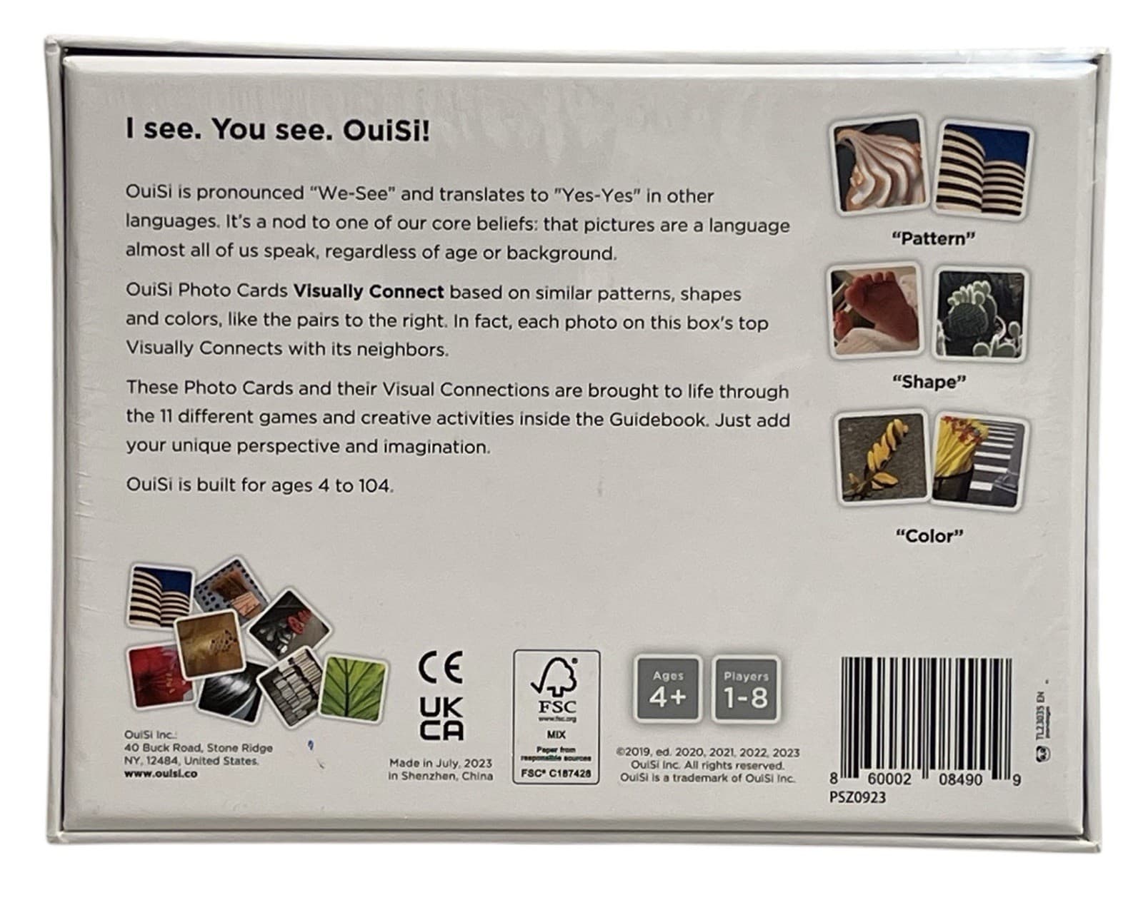 OuiSi Original Games of Visual Connection 210 Cards Creativity - New, Sealed - Thumbnail 2