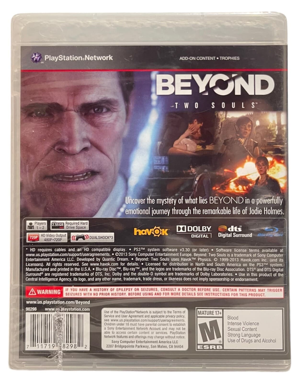 Beyond: Two Souls Sony PlayStation 3, 2013 Ellen Page Video Game - Thumbnail 2