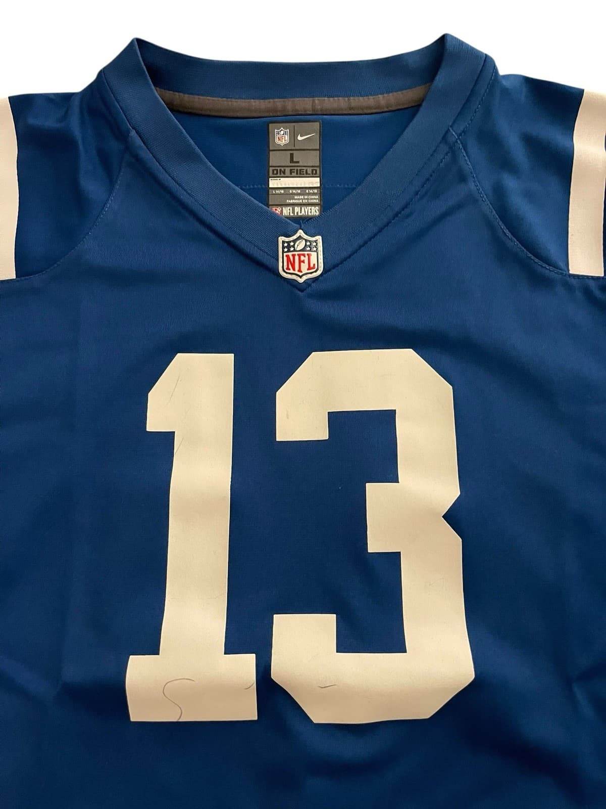 Nike On Field NFL Indianapolis Colts TY Hilton #13 Jersey Men’s L Authentic - Thumbnail 2