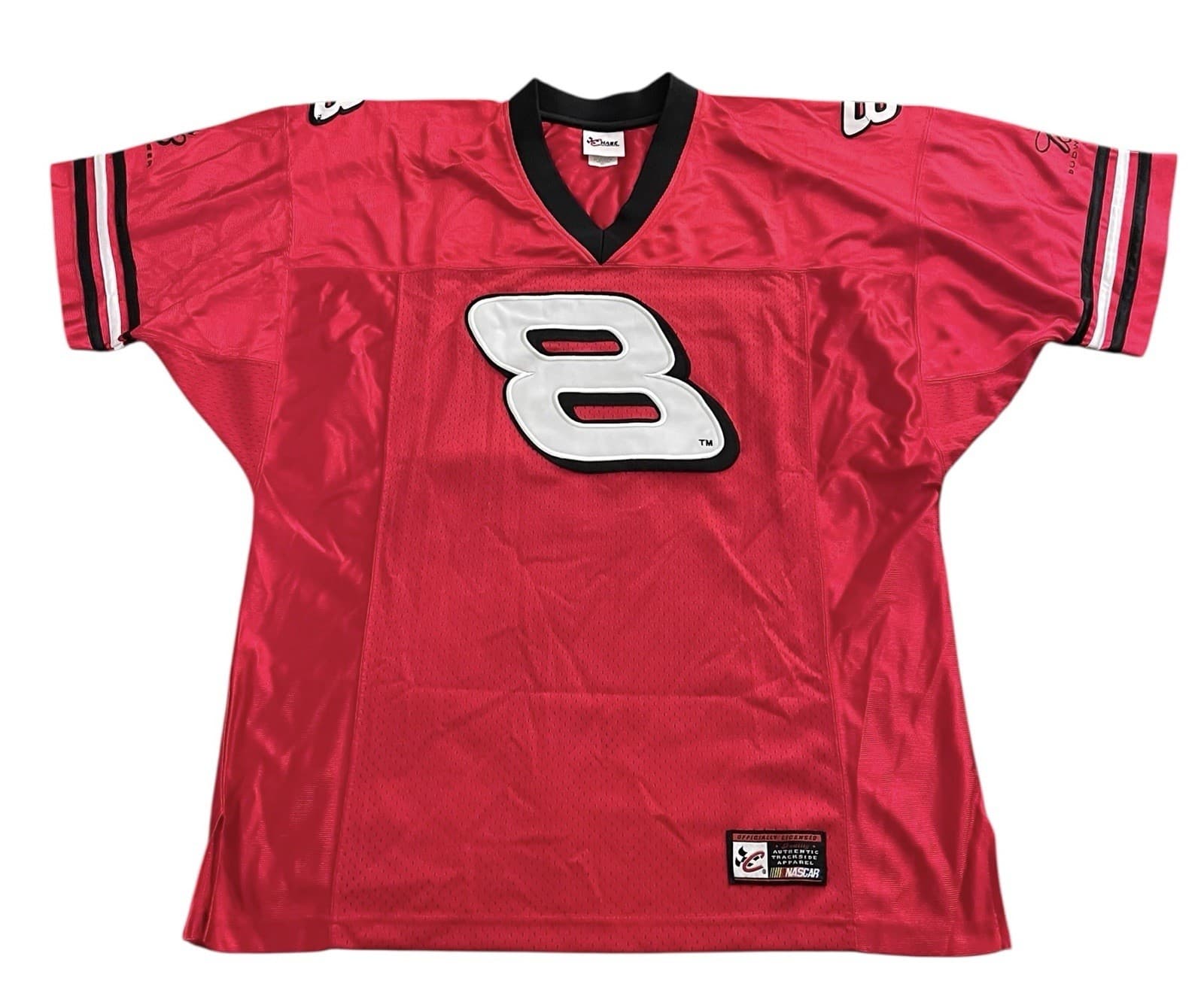 Chase Authentic NASCAR Stitched Dale Earnhardt Jr #8 Budweiser Jersey Men’s L - Thumbnail 2