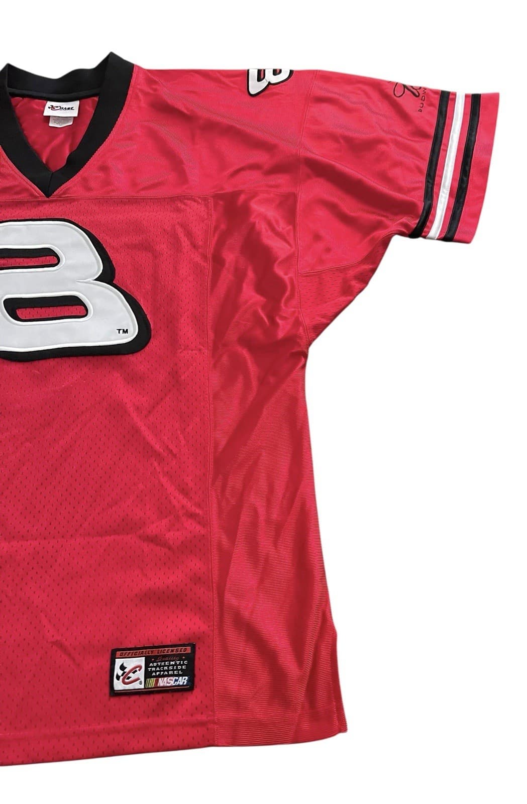 Chase Authentic NASCAR Stitched Dale Earnhardt Jr #8 Budweiser Jersey Men’s L - Thumbnail 5