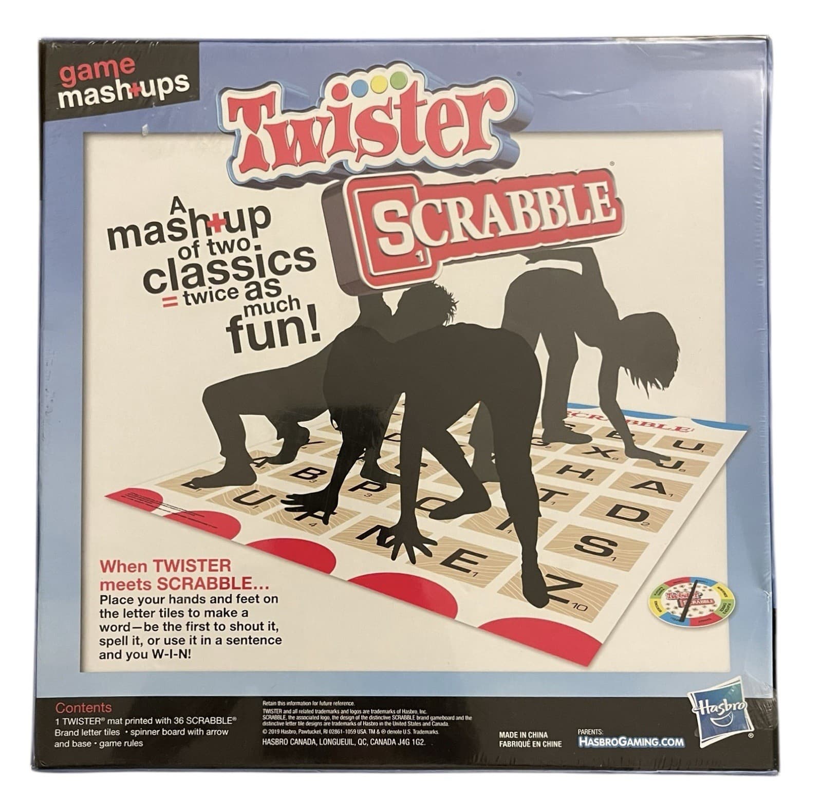 Hasbro Gaming Mashups Game TWISTER SCRABBLE New Sealed - Thumbnail 4