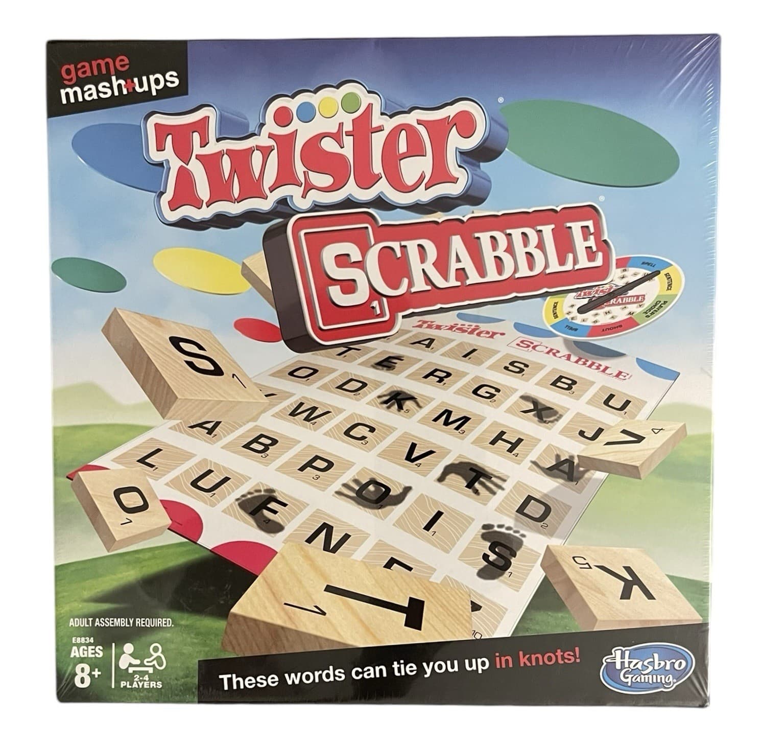 Hasbro Gaming Mashups Game TWISTER SCRABBLE New Sealed