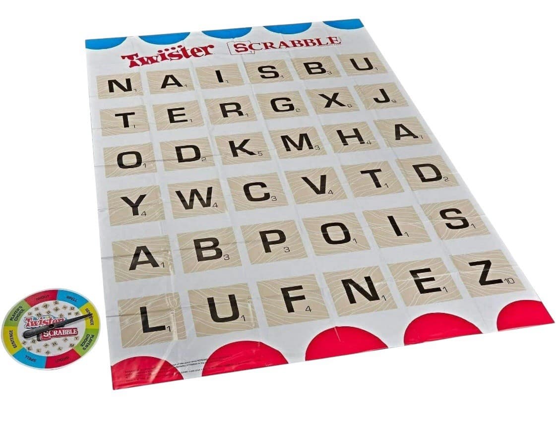 Hasbro Gaming Mashups Game TWISTER SCRABBLE New Sealed - Thumbnail 2