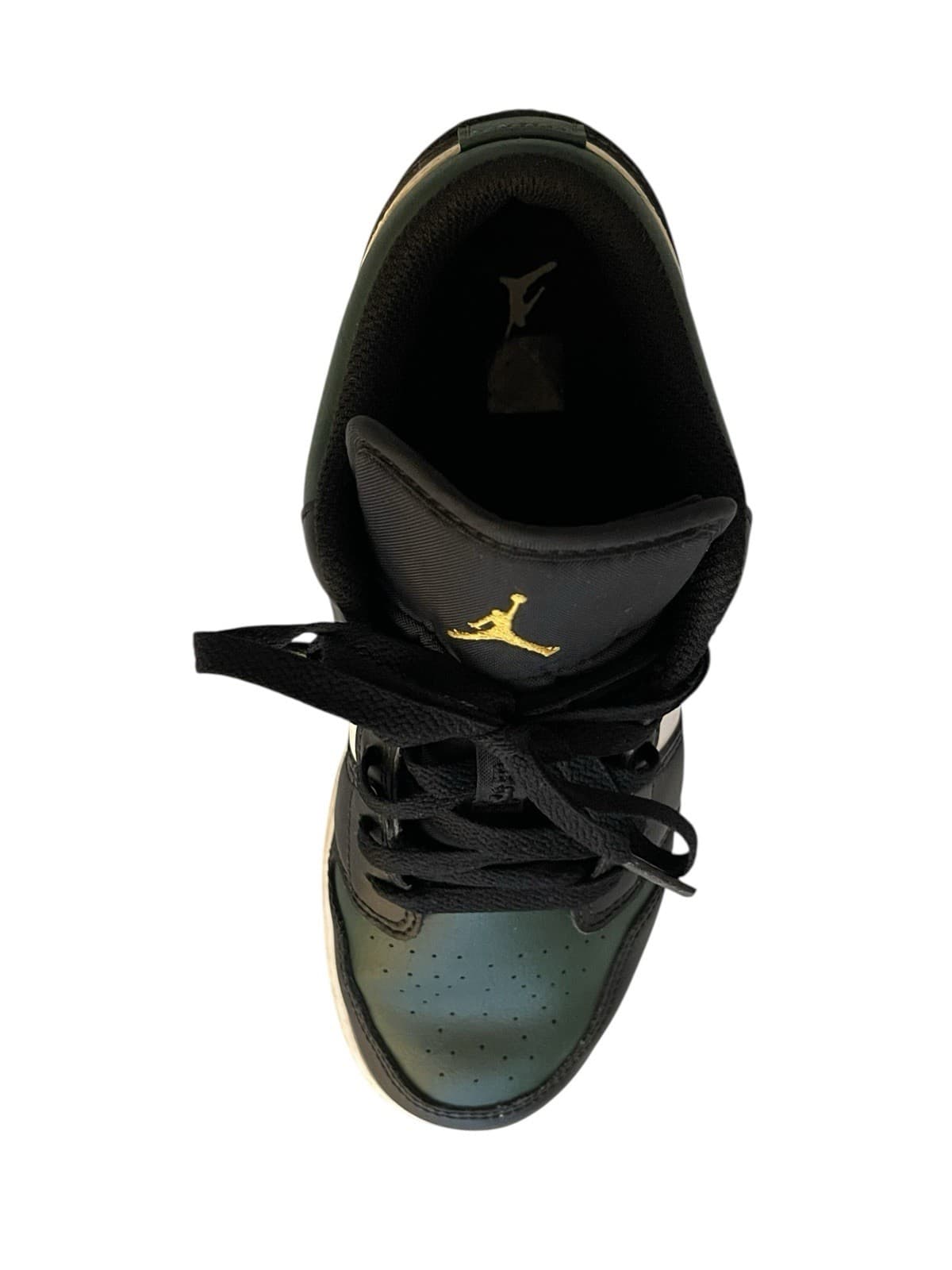Jordan 1 Low Green Toe GS Youth 5Y 553560-371 Sneakers Nike Air (Left Only) - Thumbnail 8