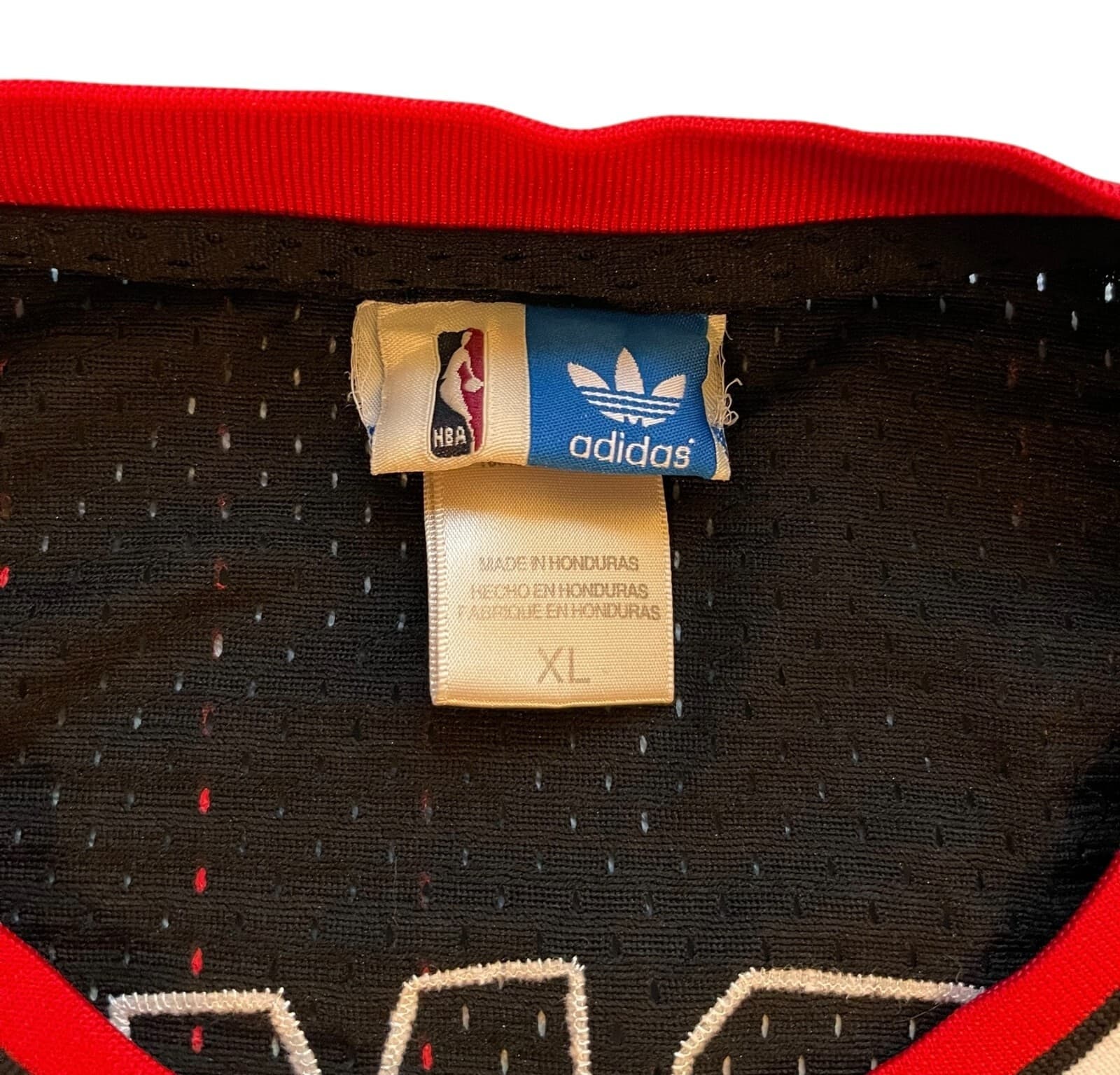 Adidas Authentics Chicago Bulls Dennis Rodman Black Pinstripe Jersey Sz XL - Thumbnail 9