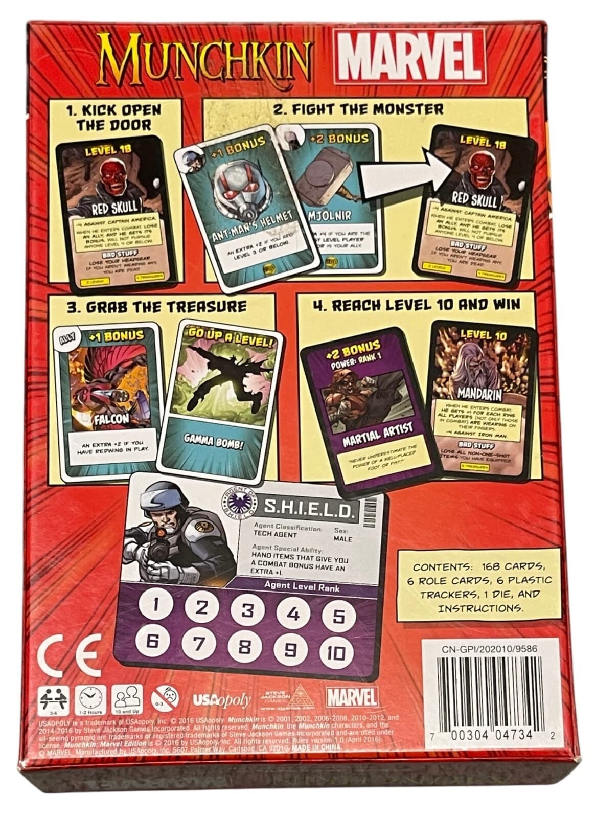 USAOpoly Munchkin Marvel by Steve Jackson 2016 Card Game 3-6 Players 10+ - Thumbnail 3