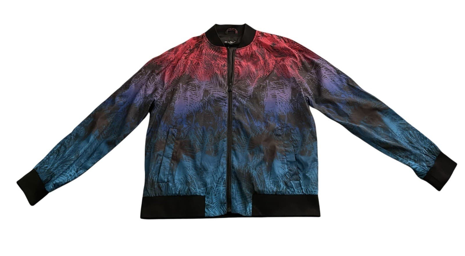 I.N.C. INTERNATIONAL CONCEPTS Men's Front Zip Windbreaker Varsity Jacket Size L - Thumbnail 2