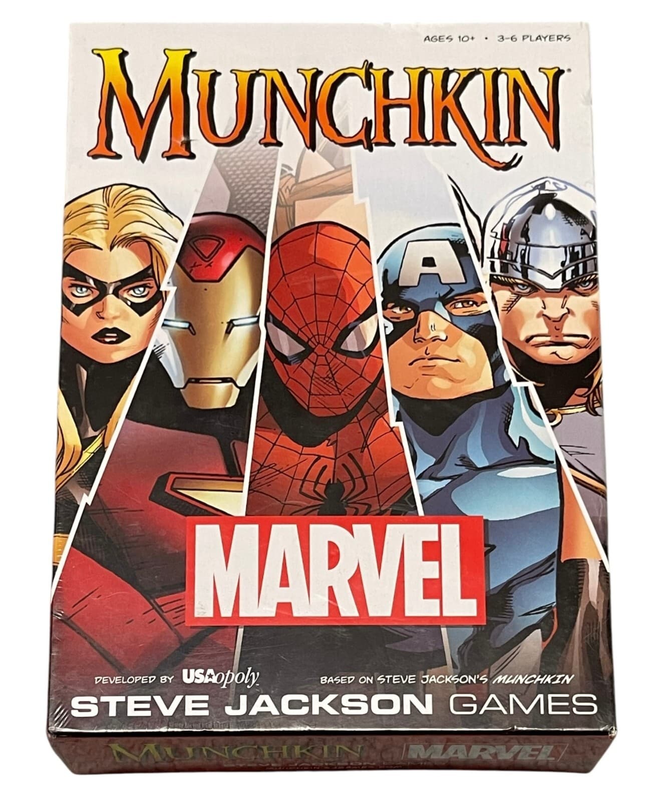 USAOpoly Munchkin Marvel by Steve Jackson 2016 Card Game 3-6 Players 10+ - Thumbnail 2