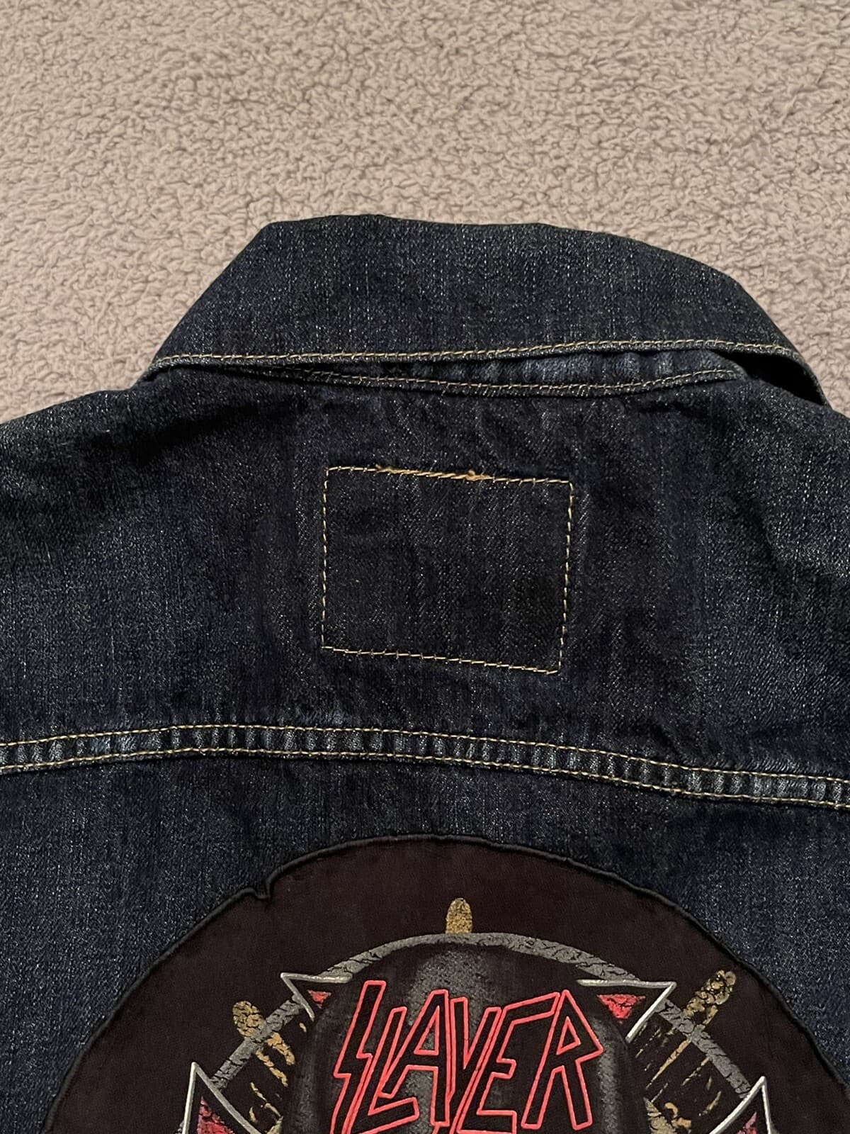 Vintage Levi’s Denim Vest Iron maiden Killers 80s 90s Y2k Heavy metal Rocker Roc - Thumbnail 13