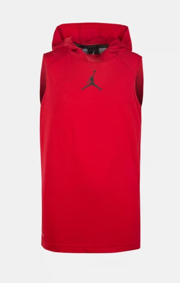 Jordan Hoodie Jumpman Red Sleeveless Sweatshirt Boys Youth Large 12-13 Yrs - Thumbnail 6