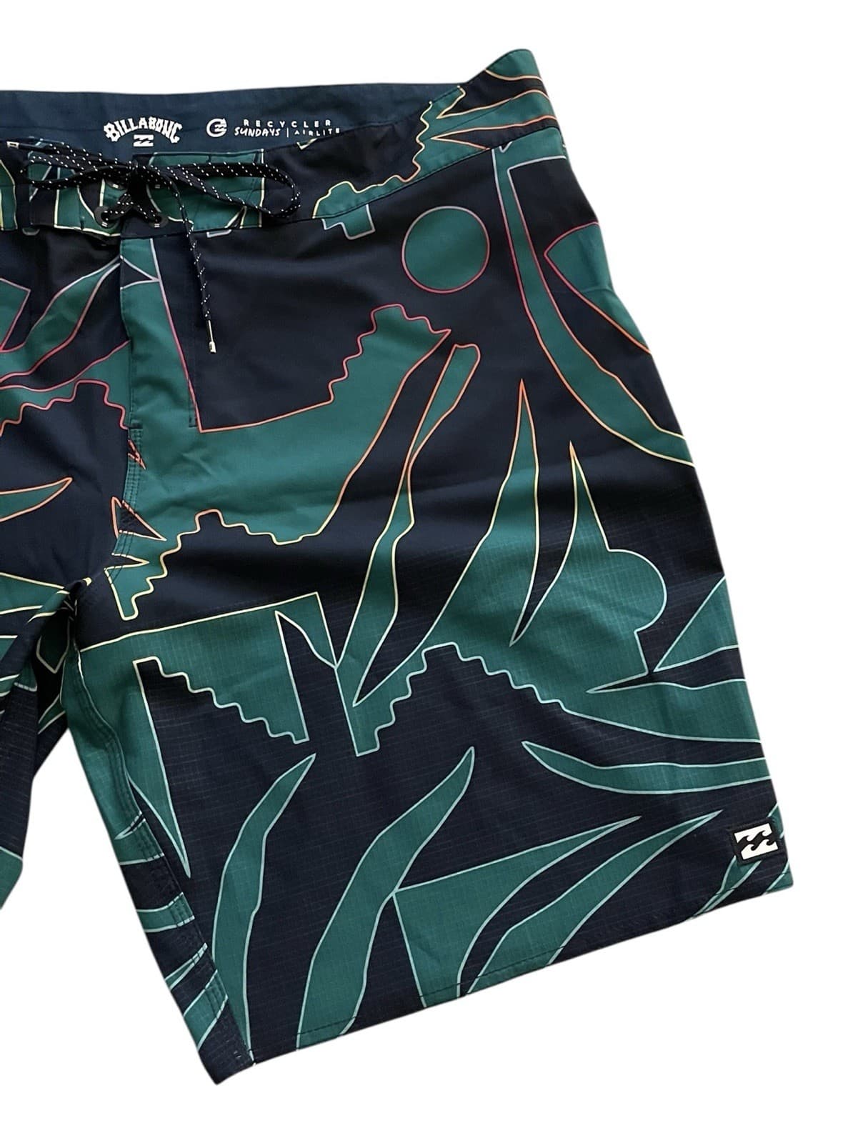 Billabong Recycler Sundays Airlite Board Shorts Mens 38 Blue Surfing Swim Trunks - Thumbnail 4