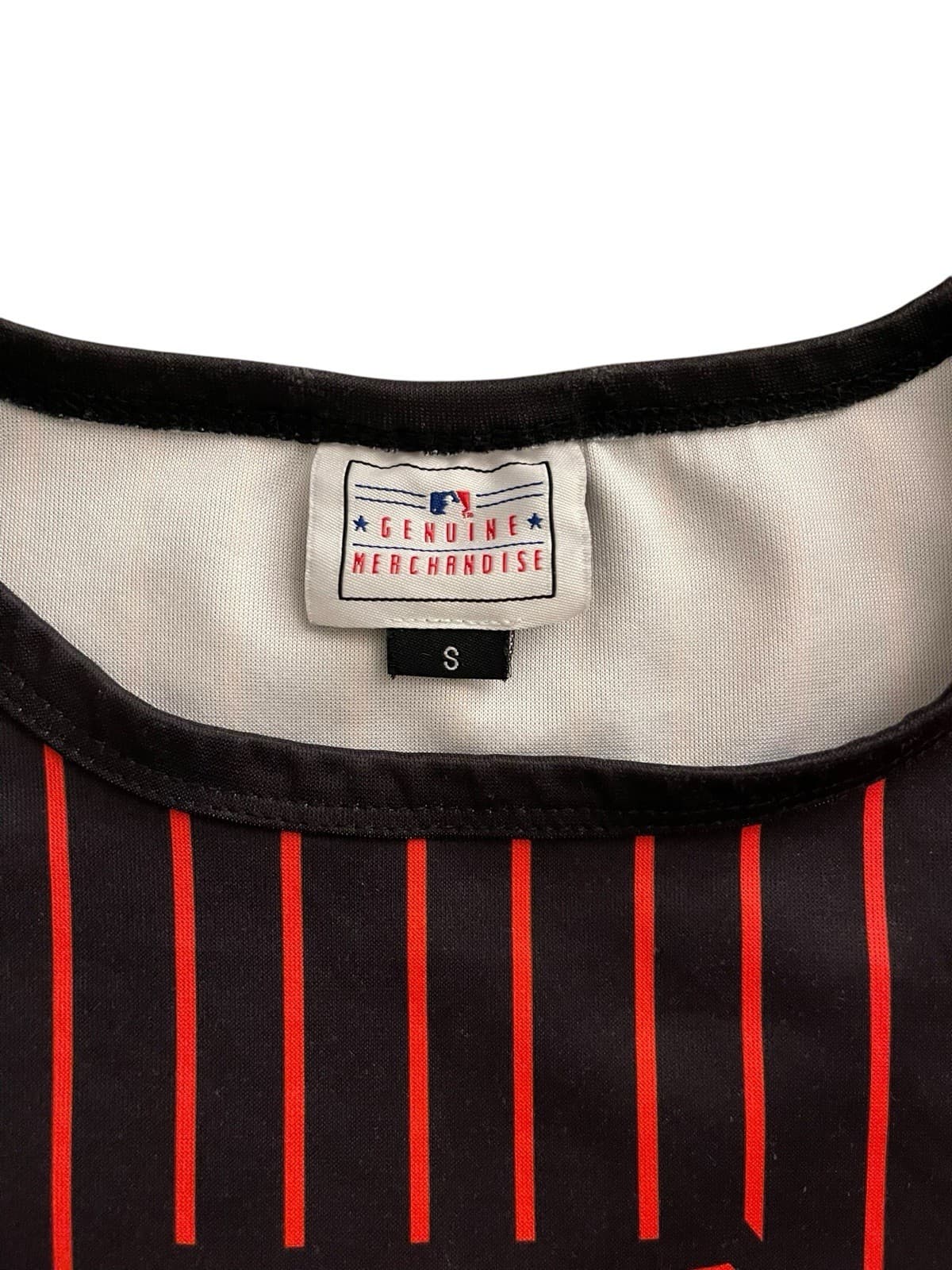 MLB San Francisco Giants PinStripe Crew Neck Long Sleeve Pullover Shirt Size S - Thumbnail 6