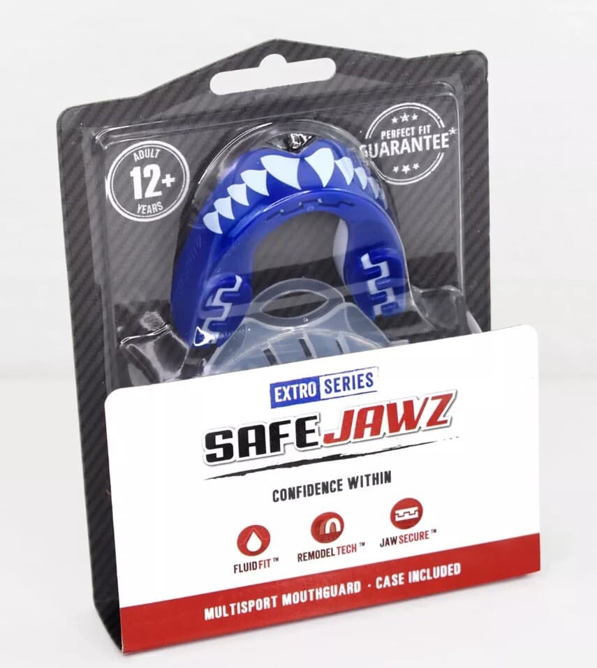 Safejawz Extro Series Shark Gum Shield Blue Mouth Protection Guard Boxing MMA - Thumbnail 8