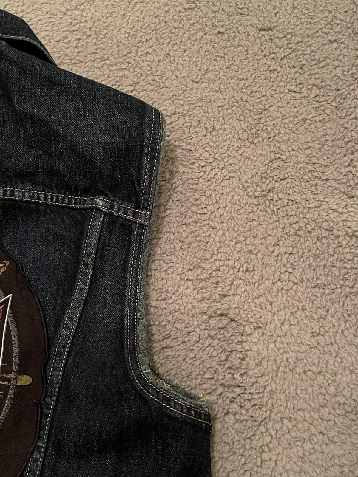 Vintage Levi’s Denim Vest Iron maiden Killers 80s 90s Y2k Heavy metal Rocker Roc - Thumbnail 12