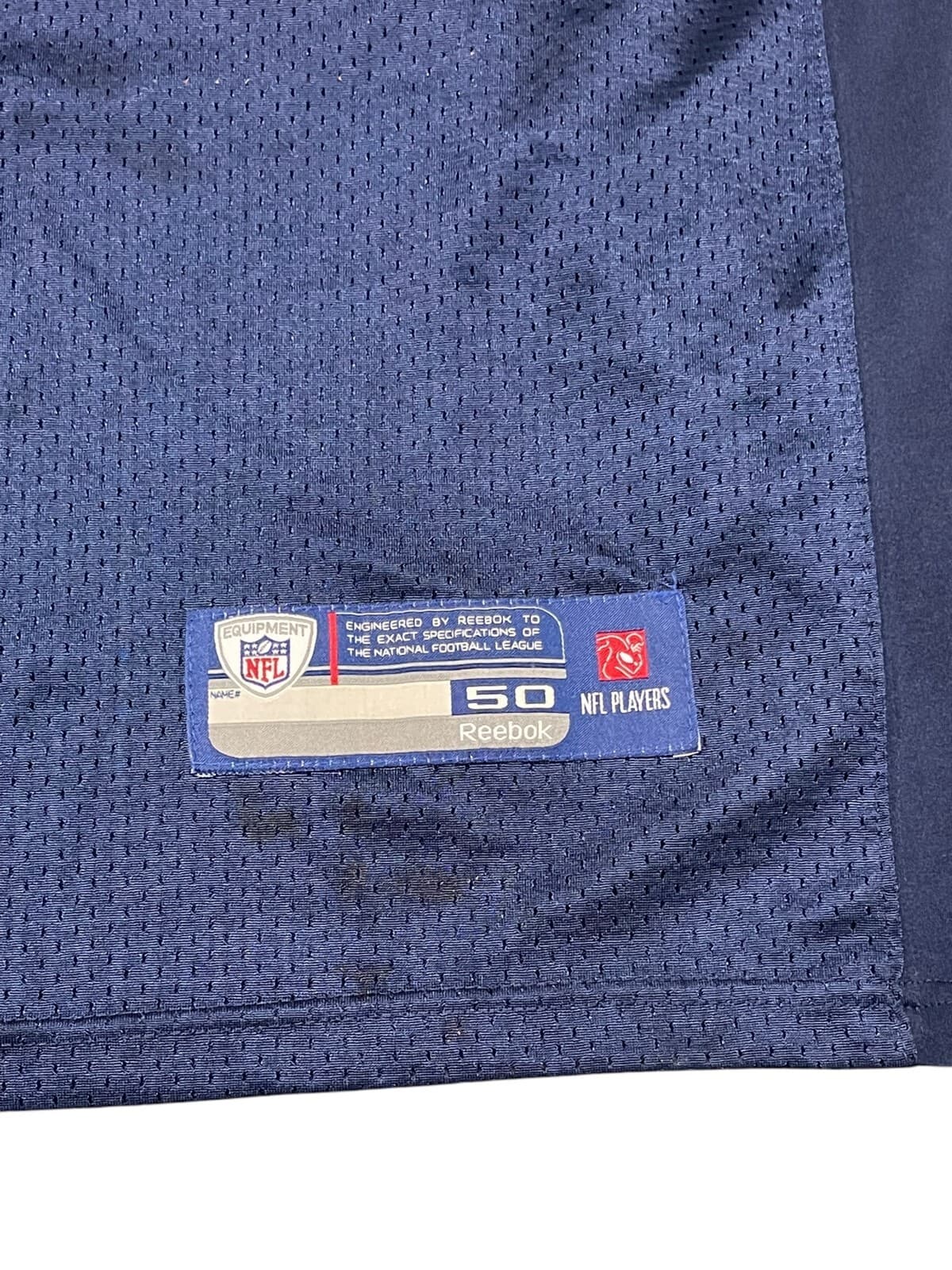Onfield Rebook Equipment Walter Payton NFL Mens Blue Football Jersey Size 50 - Thumbnail 13