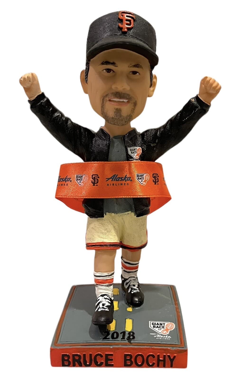 SF GIANTS 2018 Bruce Bochy Marathon runner Giants Race Special Bobblehead - Thumbnail 2