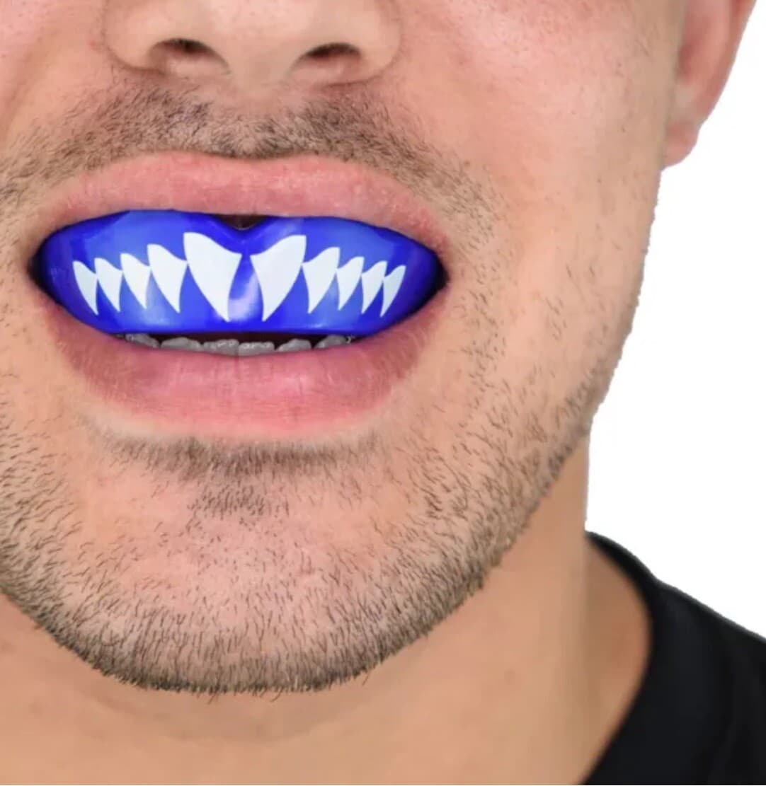 Safejawz Extro Series Shark Gum Shield Blue Mouth Protection Guard Boxing MMA - Thumbnail 7