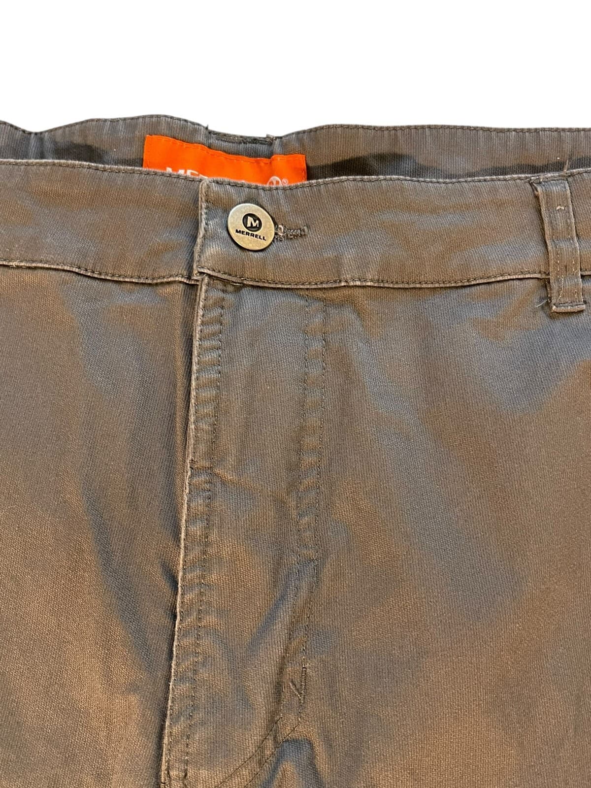 Merrell Men's Gray Cargo Hiking Outdoor Casual Regular Fit Shorts Size 38 - Thumbnail 3