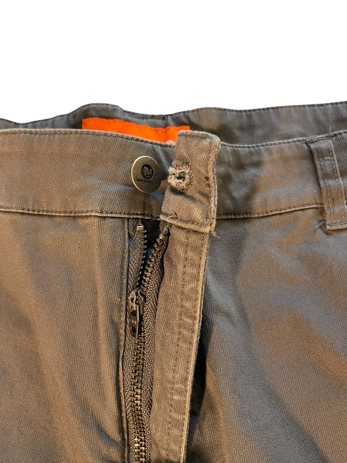 Merrell Men's Gray Cargo Hiking Outdoor Casual Regular Fit Shorts Size 38 - Thumbnail 4