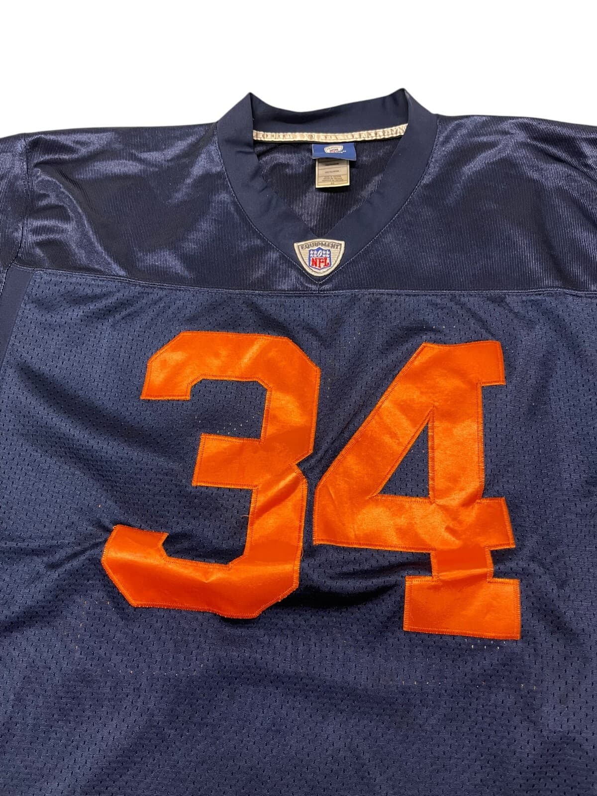 Onfield Rebook Equipment Walter Payton NFL Mens Blue Football Jersey Size 50 - Thumbnail 12