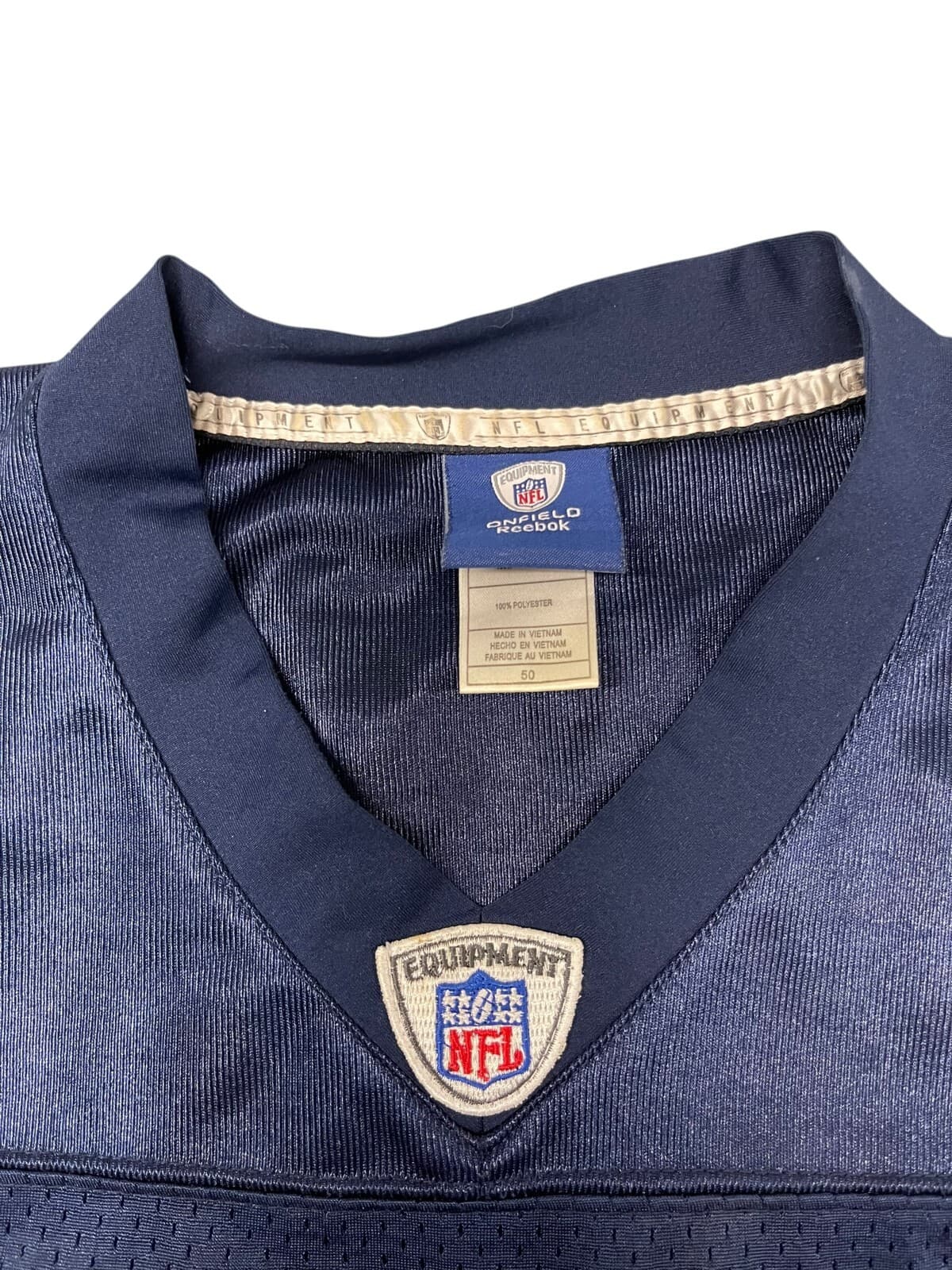 Onfield Rebook Equipment Walter Payton NFL Mens Blue Football Jersey Size 50 - Thumbnail 2