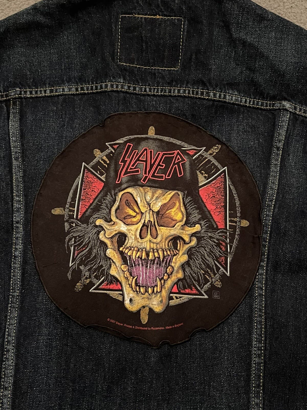 Vintage Levi’s Denim Vest Iron maiden Killers 80s 90s Y2k Heavy metal Rocker Roc - Thumbnail 10