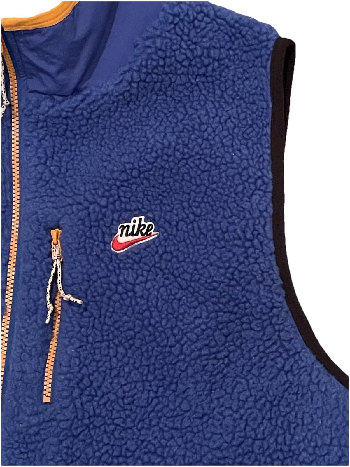 Nike Sportswear Sherpa Fleece Vest Size (L) [CD3142-727 Royal Blue/White - Thumbnail 2