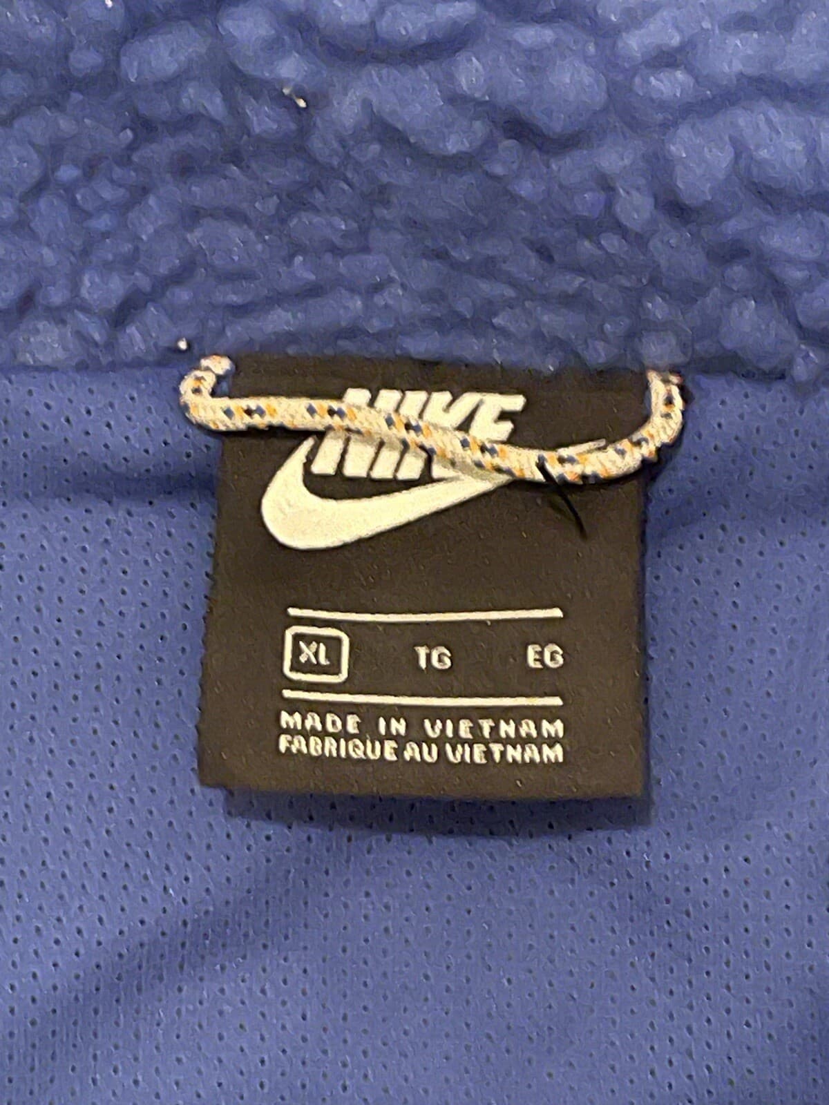 Nike Sportswear Sherpa Fleece Vest Size (L) [CD3142-727 Royal Blue/White - Thumbnail 5