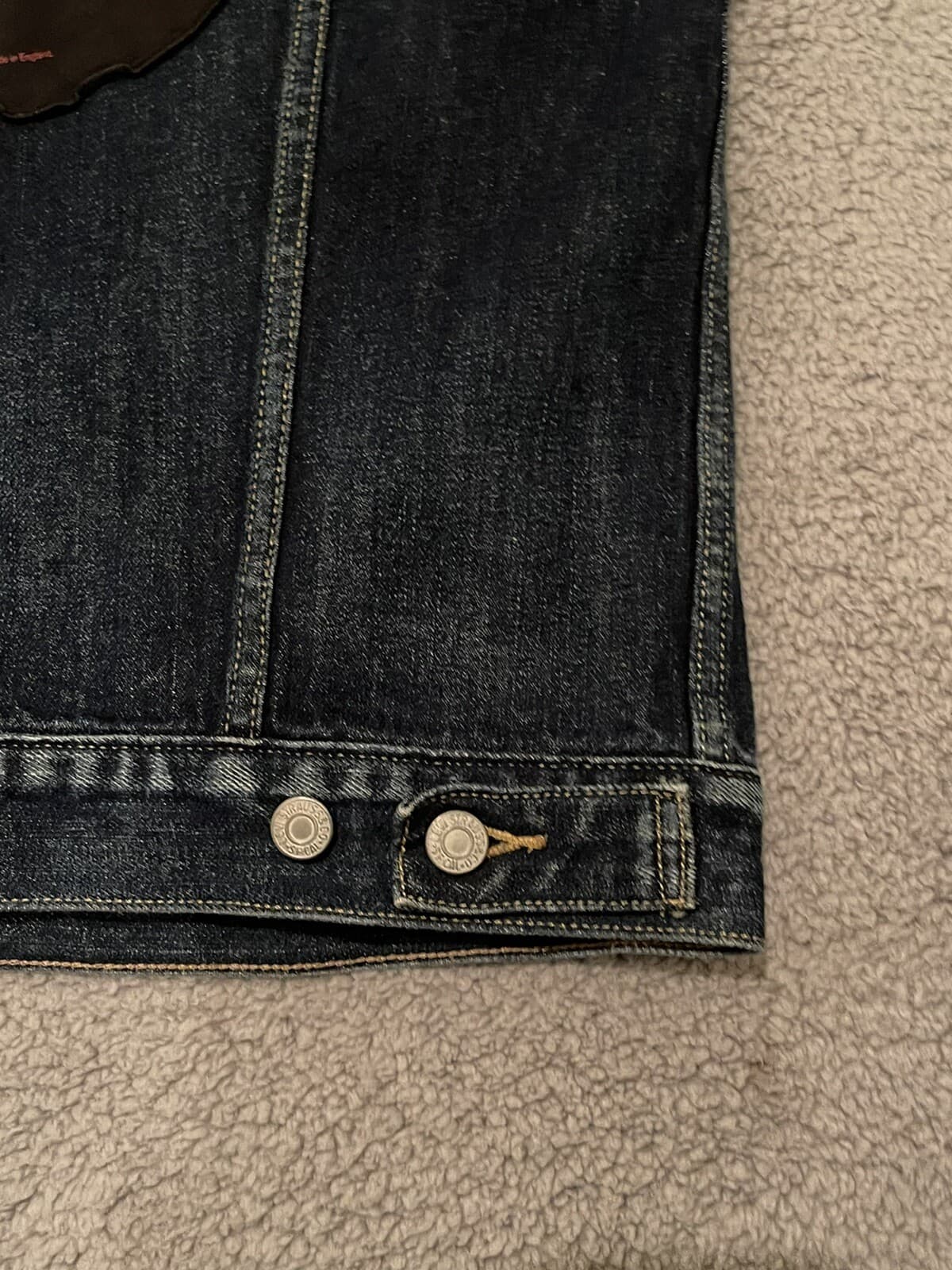 Vintage Levi’s Denim Vest Iron maiden Killers 80s 90s Y2k Heavy metal Rocker Roc - Thumbnail 11