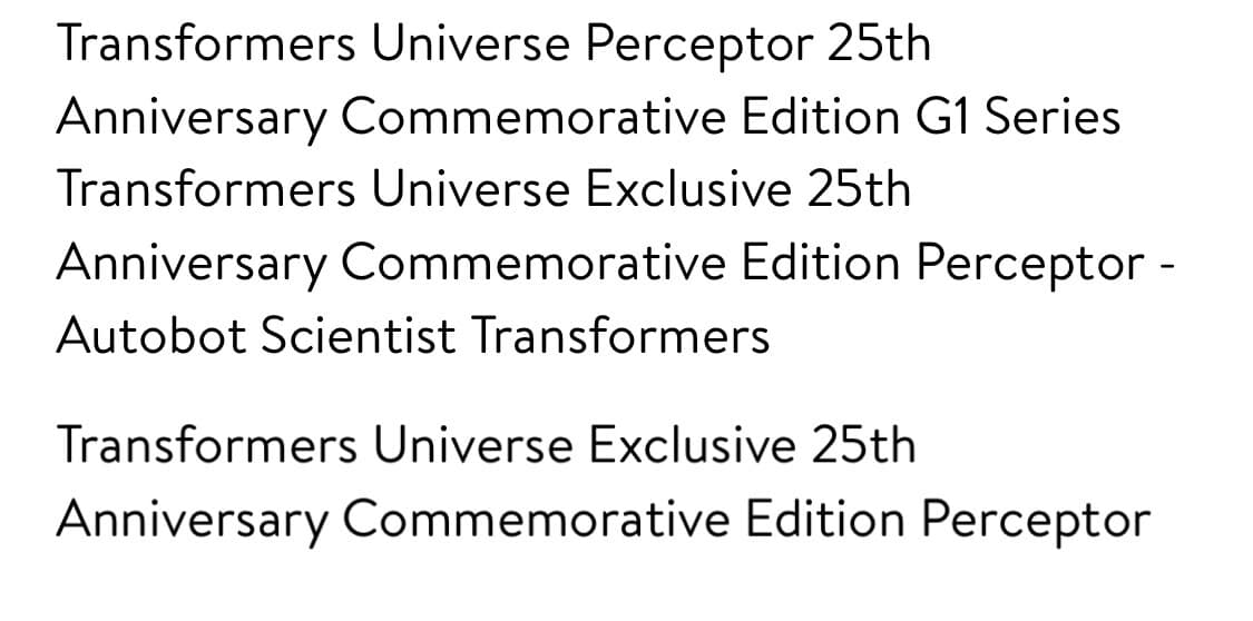 Transformers Universe G1 Commemorative Edition Toys R Us Exclusive Perceptor - Thumbnail 7
