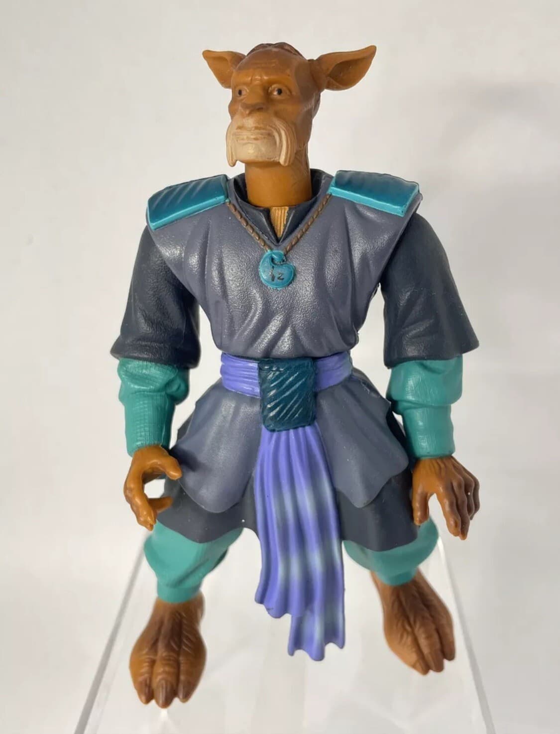 WARRIORS OF VIRTUE Yun 6" Kangaroo Action Figure Toy 1996 BLUE IJL Creations - Thumbnail 3