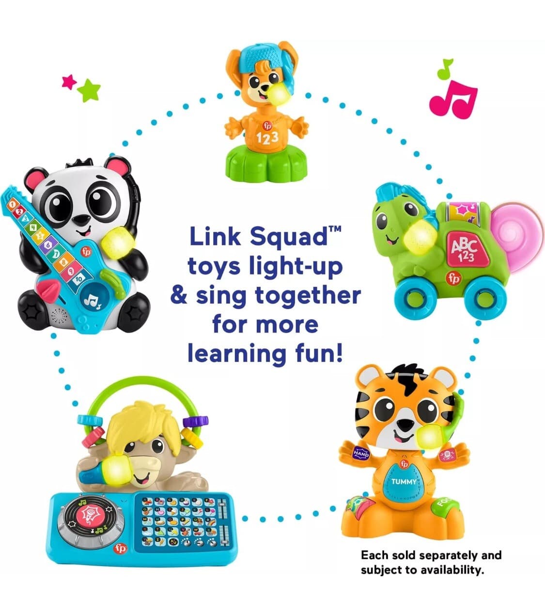 Fisher Price Link Squad A to Z Yak Musical Learning Toy with 115 Songs - Thumbnail 6