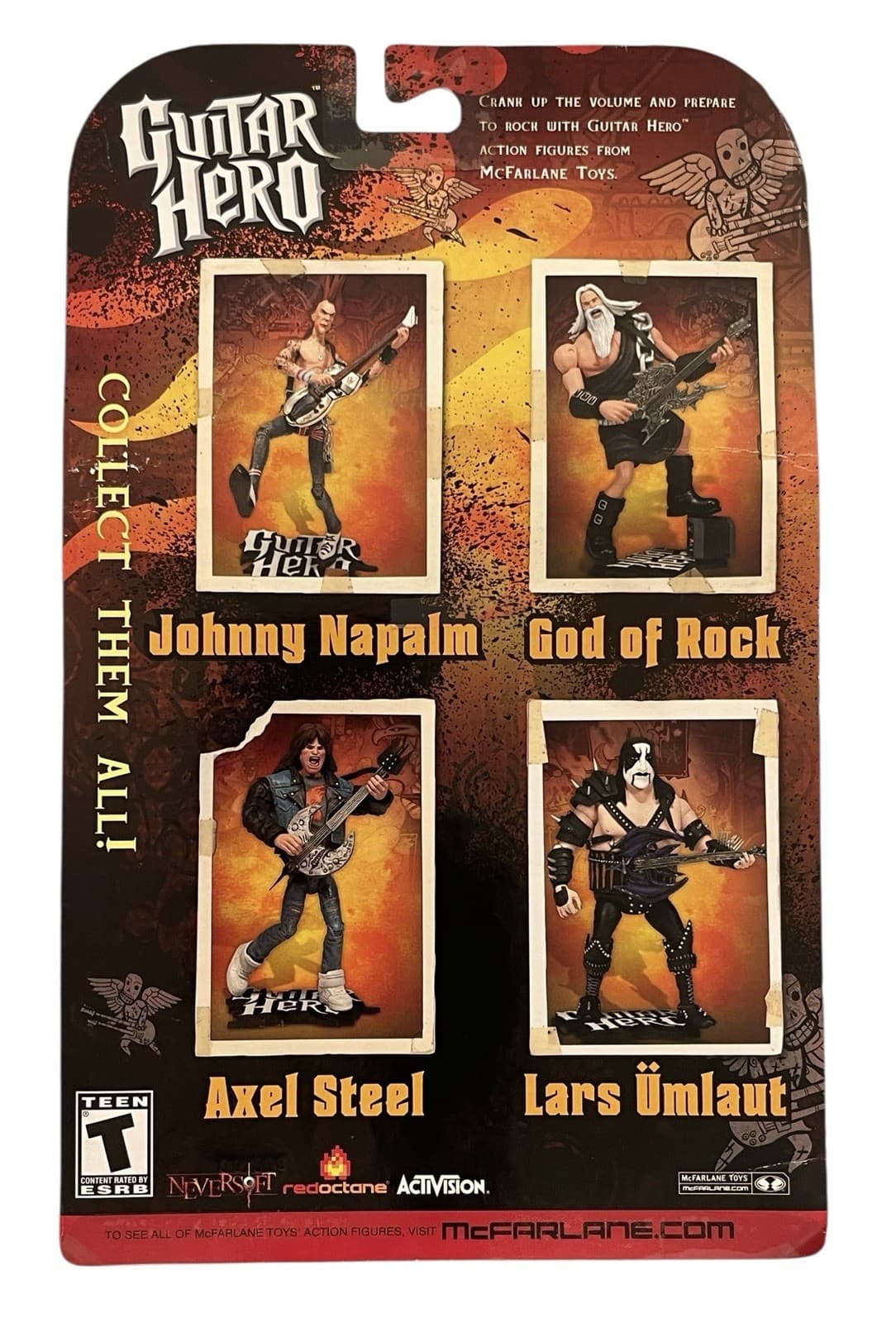 McFarlane Toys Guitar Hero Axel Steel Variant Rock Star Action Figure Series One - Thumbnail 2